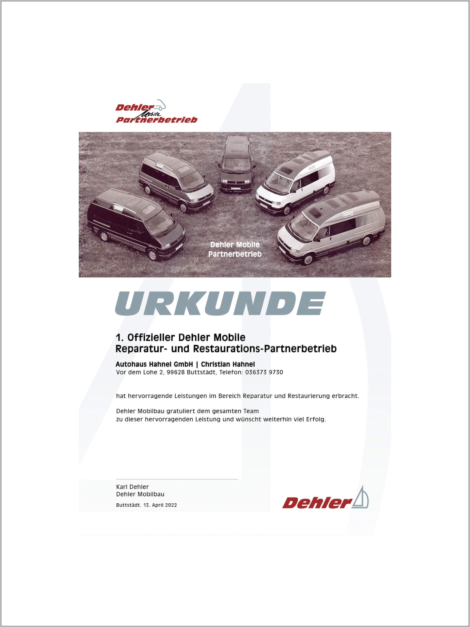 Dehlerfreunde - Hahnel Automobile | Offizieller Dehler Mobile Partnerbetrieb