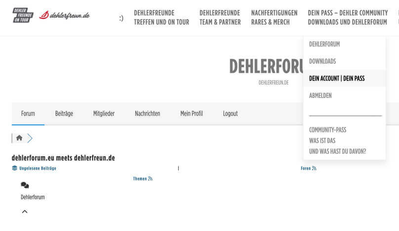 COMMUNITY-PASS - WARUM, WAS HAST DU DAVON - dehlerfreun.de